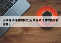 区块链公司治理模型[区块链公司治理模型有哪些]