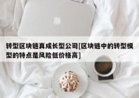 转型区块链真成长型公司[区块链中的转型模型的特点是风险低价格高]